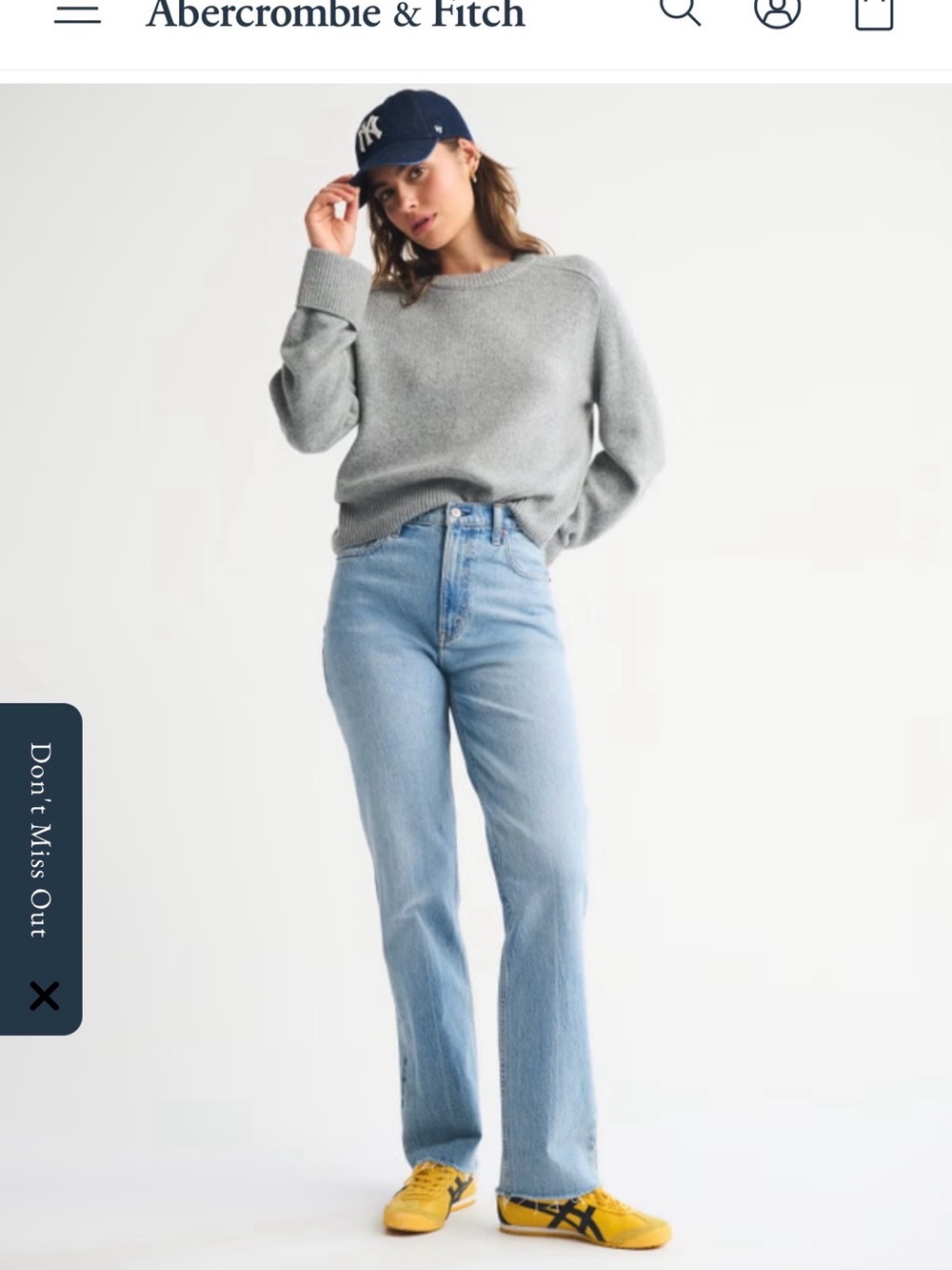 Abercrombie 90s Ultra High Rise Straight Jean